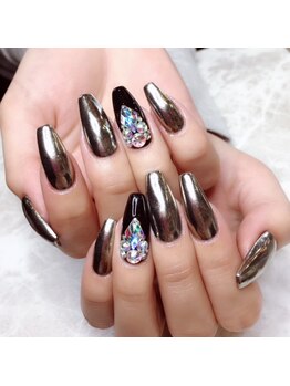 アミュレット(AMULET)/大人カラーのミラーネイル♪