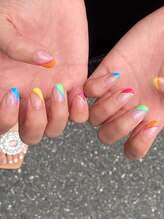 エム(em)/カラフル斜めフレンチ