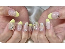 持ち込み☆フレンチ☆夏ネイル