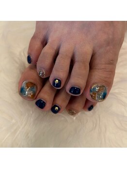 トータルサロン 白べぇーっ プラス/夏色マーブルネイル♪