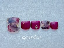 ネイルサロン アルファガーデン 町田本店(α garden)/フットおすすめデザイン¥8800