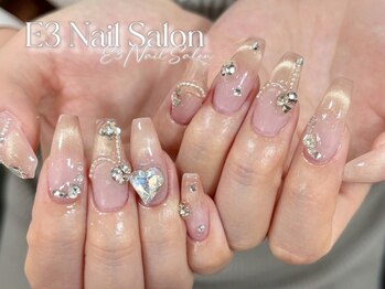 イーサンネイルサロン(E3 Nail salon)の写真/カラー&パーツを種類豊富にご用意◎持ち込みでさまざまなパーツや色から理想のデザインにすることも可能♪