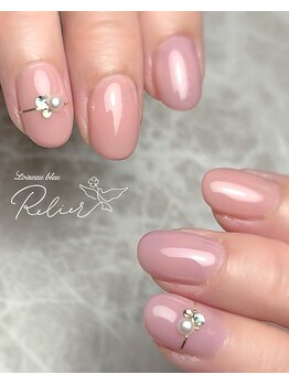 ロワゾブル ルリエ(L'oiseau bleu Relier)/ナチュラルピンクにワンポイント