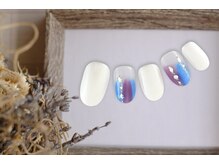 FASTNAIL松戸駅西口店【パラジェル/ジェルネイル専門/定額/マグネット/フットネイル】/夏ネイル　ブルー　【11336】