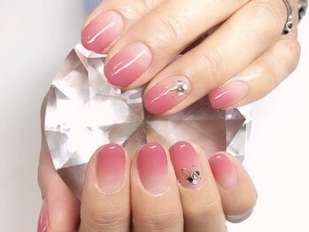 ココロバ ネイルアンドビューティーサロン(COCOLOBA)/シアーピンクグラデ☆