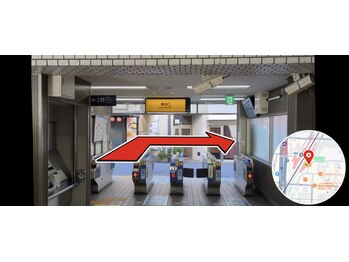 すこやか整体院/【関目駅東出口】を右折