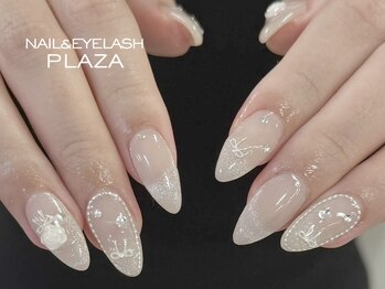 アイラッシュプラザ 南森町店(EYELASHPLAZA)の写真/マグネットネイルは100色以上あり!ちゅるんとした韓国/ワンホンネイルに合うリボンパーツなども豊富♪