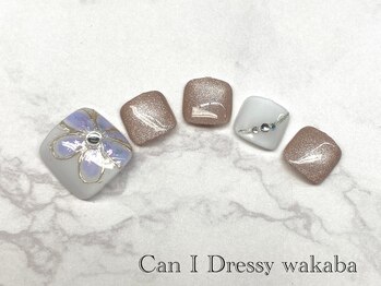 キャンアイドレッシー 若葉(Can I Dressy)/【フット定額ネイル　¥6390】