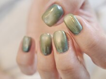 ネイル アトリエ コモード(nail atelier Comodo)/ガラスマグ [シダグリーン]