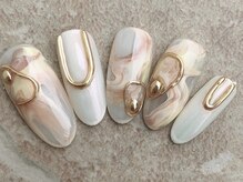 ネイリックス アヴェニール(NAILX avenir)/アクセサリー×とろけるマーブル