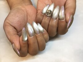 オーロラマグネットネイル