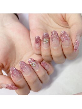 ムーン(MooN)/ラメグラデーションネイル