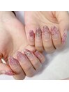 ラメグラデーションネイル