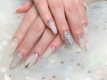 エンジェルネイル(Angel Nail)の写真/駅近！スカルプワンカラー¥9000☆1週間以内はお直し可能◎亀裂やちび爪さんもどこから見ても美しい指先に♪