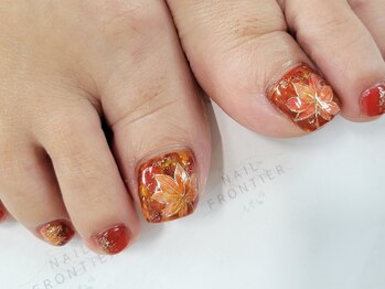 ネイルフロンティア 吉祥寺(NAIL FRONTIER)/べっこう紅葉フット11980円