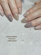 マーマ 八戸ノ里店(murmur)/雪の結晶ネイル