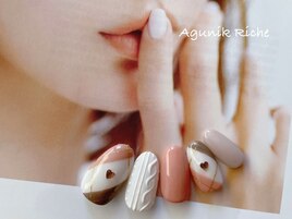 【チェックネイル】