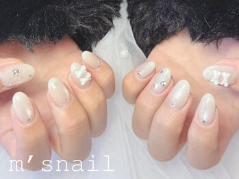 エムズネイル 高木店/ホワイトネイル