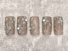 テンプテーション ネイル スタジオ(Temptation nail studio)/ニュアンスフラワー