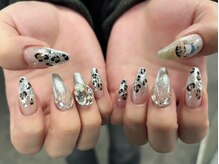 プティ アイビューティ 京橋店(peTiT eyebeauty)/レオパード　シルバー　ヒョウ柄