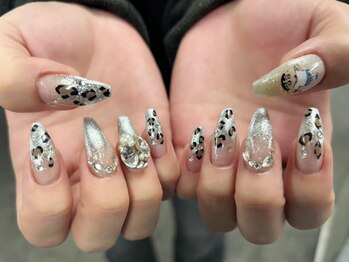 プティ アイビューティ 京橋店(peTiT eyebeauty)/レオパード シルバー ヒョウ柄