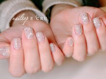 ネイルトップエクル(nail top E CRU)/アイスグレーラメ