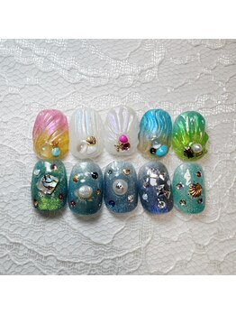 ミスズーネイル(misuzoo.nail)/貝殻と海の生き物シリーズ