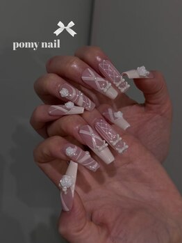 ポミーネイル 池袋店(pomynail)/リボンネイル
