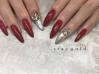 ネイルサロン ステイゴールド(STAY GOLD)の写真/シンプルなデザインで指先をキレイに演出♪派手なネイルが出来ない方も★爪の形に合わせた施術◎