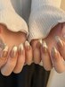 マグネットネイル×細ラメライン｜指先に透明感＋輝き｜パラジェル有