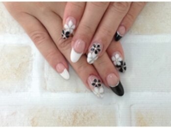 ネイルサロン ビューティーマジック 川口店/お花 フレンチ