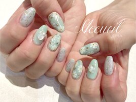 春フラワーネイル