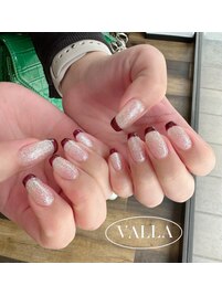韓国発VALLANAILラメフレンチ