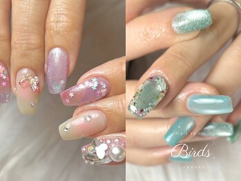 バーズ(Birds)の写真/当店付け替えいつでも無料★自爪に優しいフィルイン施術とお得な定額デザインやカラーも種類豊富にご用意♪