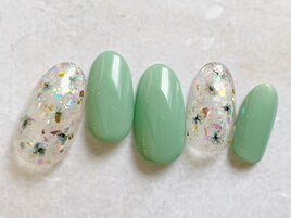 クリア押し花ネイル新規¥6,160