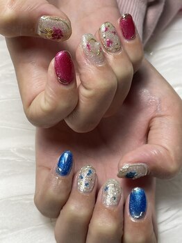 レディスペネイル ノマエ 名駅店(Redispe nail nomae)/マグネット×ドライフラワー