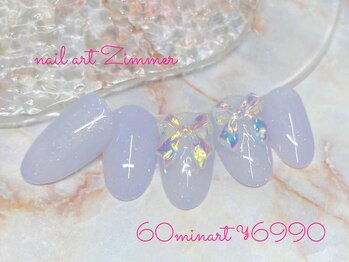 ネイルアート ジマー/60minart コース¥6990