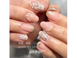 冬にぴったりツイードネイル！