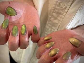 ヌル ネイル 堀江(NURU NAIL HORIE)/おしゃれカラーマグネットネイル