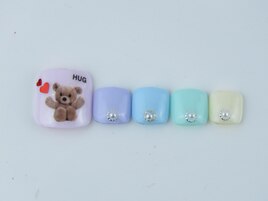 パステルxくま フット6600円