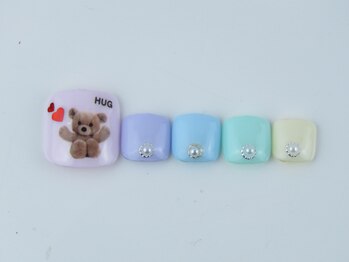 パステルxくま フット6600円