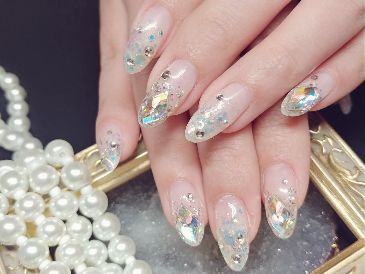 No115.ネイル☆キラキラひし形☆ダイヤ☆フラワー No115.ネイル☆キラキラひし形☆ダイヤ☆フラワー No115.ネイル