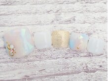 ネイルサロン アミュゼ/定額デザインフットジェル 