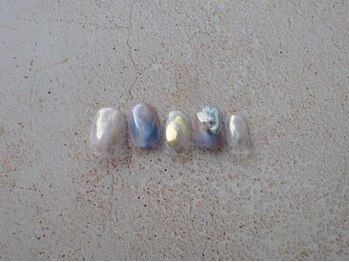 ニコルネイル(nicole nail)/定額 ブルーニュアンス￥11000
