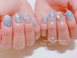 ブルーチークネイル