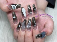 アン ジョーヌドラゴ/【ロングネイル】ブラックネイル