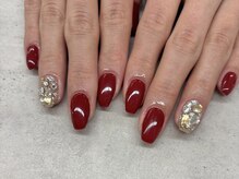ネイルサロン ドゥ(Nail Salon Doux)/【ラテリア】ボルドー埋めつくし