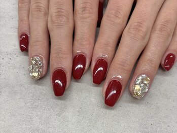 ネイルサロン ドゥ(Nail Salon Doux)/【ラテリア】ボルドー埋めつくし