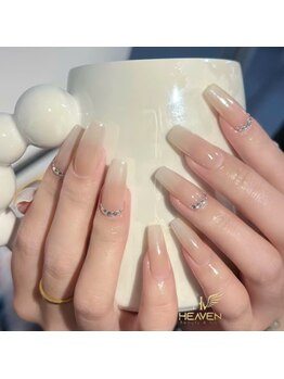 ヘブン ネイル 鶯谷(HEAVEN Nail)/Ombre Nails with Stone