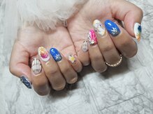 シュガーネイル(sugar nail)/これぞ夏ネイル